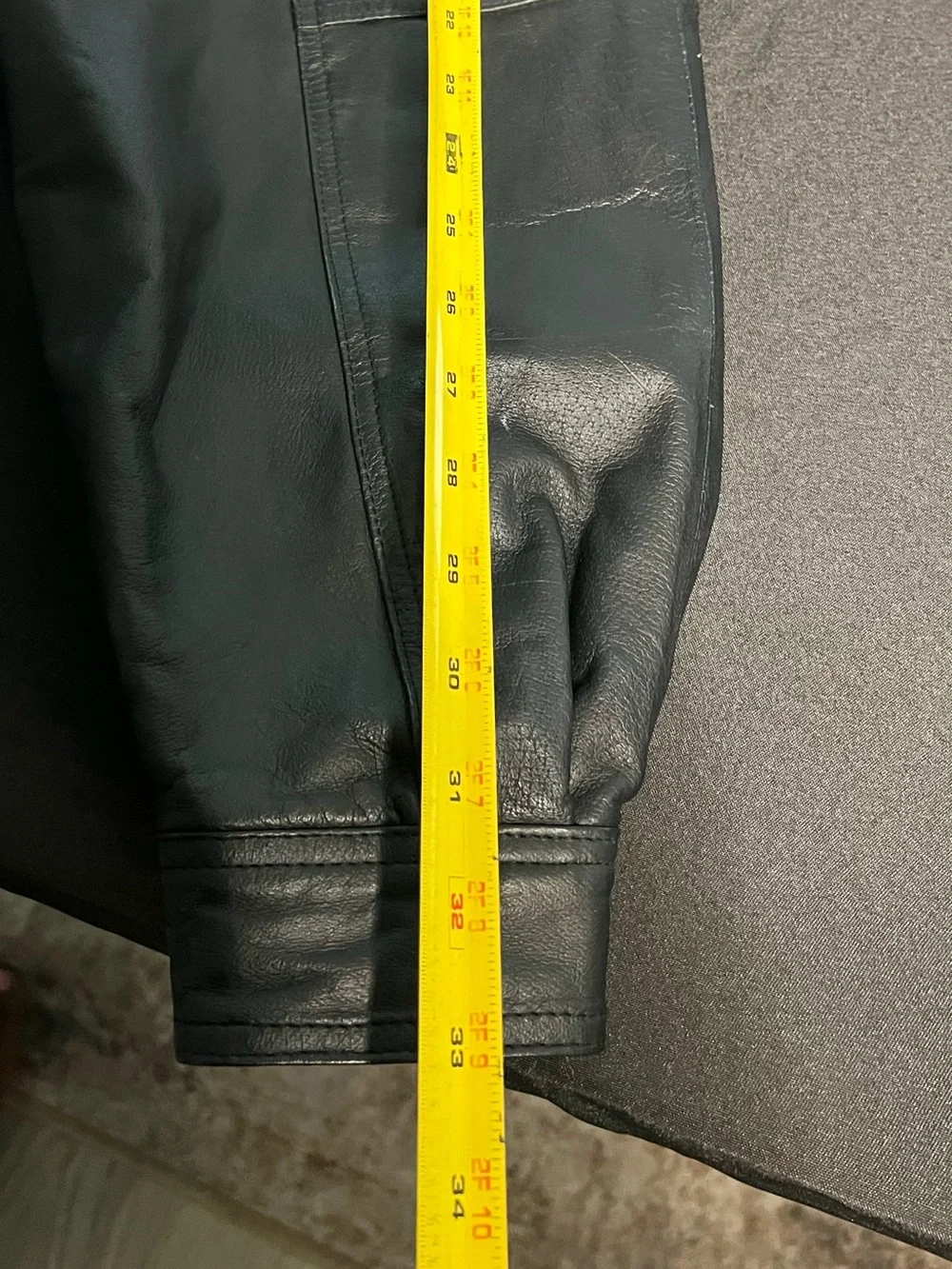 Greatland Men’s Jacket Black Leather Bomber 90s Y2K Vintage Sz XL Casual *FAIR